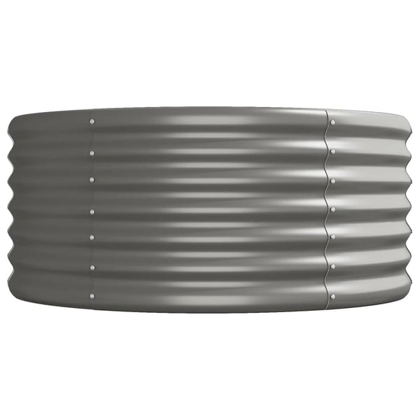 vidaXL Høybed galvanisert stål 296x80x36 cm grå