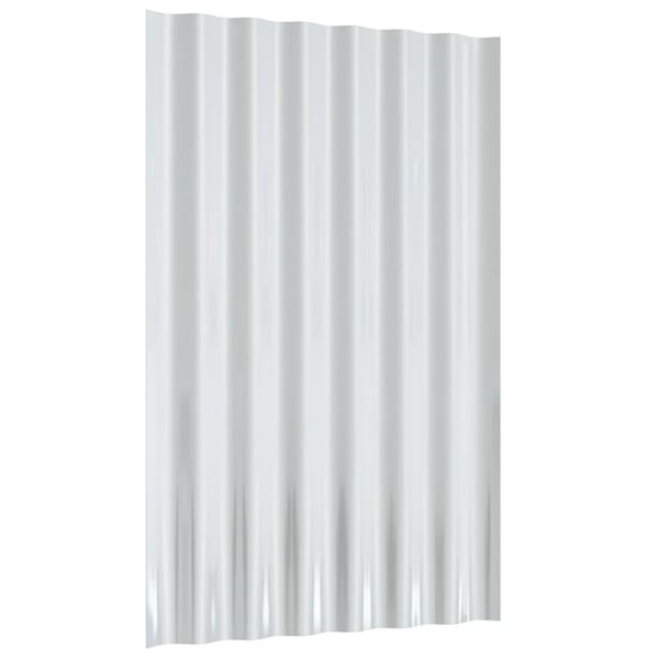 vidaXL Takpaneler 12 stk galvanisert stål grønn 60x36 cm