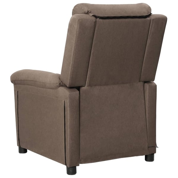 vidaXL massagestol stof gråbrun