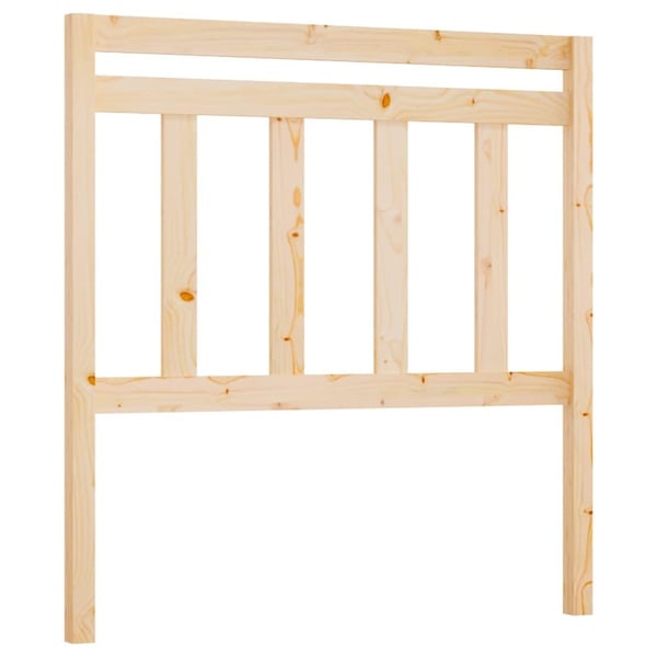 vidaXL Sengegavl 106x4x100 cm heltre furu