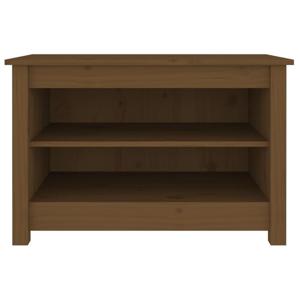 vidaXL Skobenk honningbrun 70x38x45,5 cm heltre furu