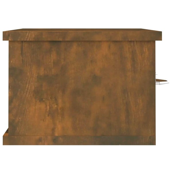 vidaXL TV-benk røkt eik 60x26x18,5 cm konstruert tre