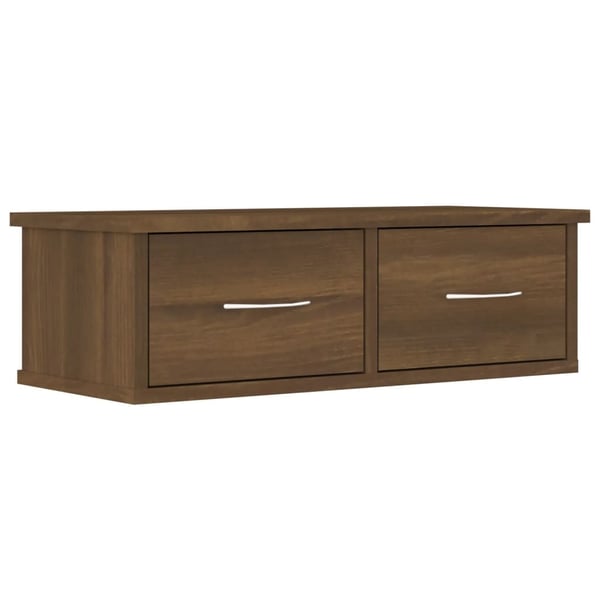 vidaXL TV-benk brun eik 60x26x18,5 cm konstruert tre