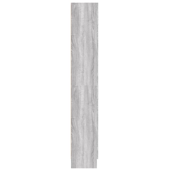 vidaXL Bokhylle grå sonoma 82,5x30,5x185,5 cm konstruert tre