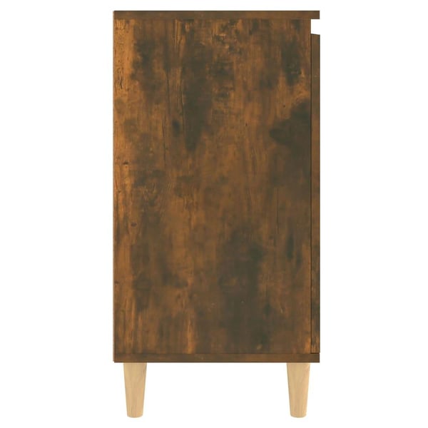 vidaXL Skjenk røkt eik 60x35x70 cm konstruert tre