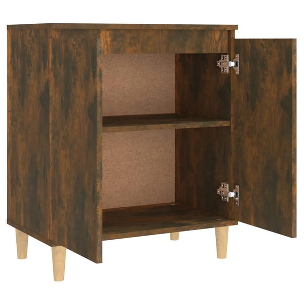 vidaXL Skjenk røkt eik 60x35x70 cm konstruert tre