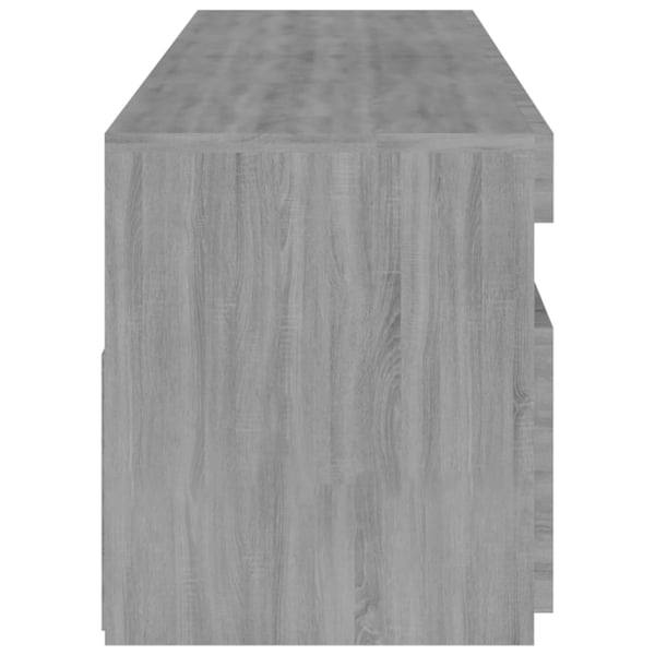 vidaXL TV-benk med LED-lys 2 stk grå sonoma 75x35x40 cm
