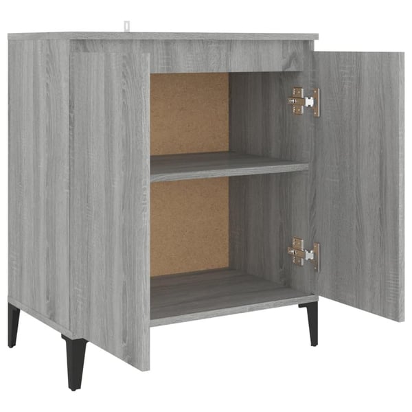 vidaXL Skjenk grå sonoma 60x35x70 cm konstruert tre