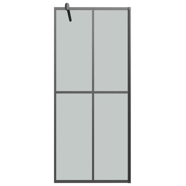 vidaXL Dusjvegg 80x195 cm mørkt herdet glass