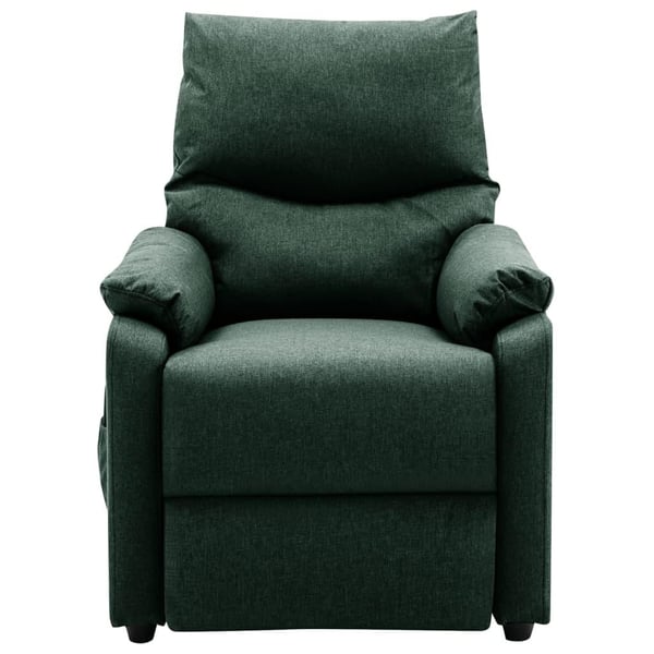 vidaXL Massagefåtölj mörkgrön tyg
