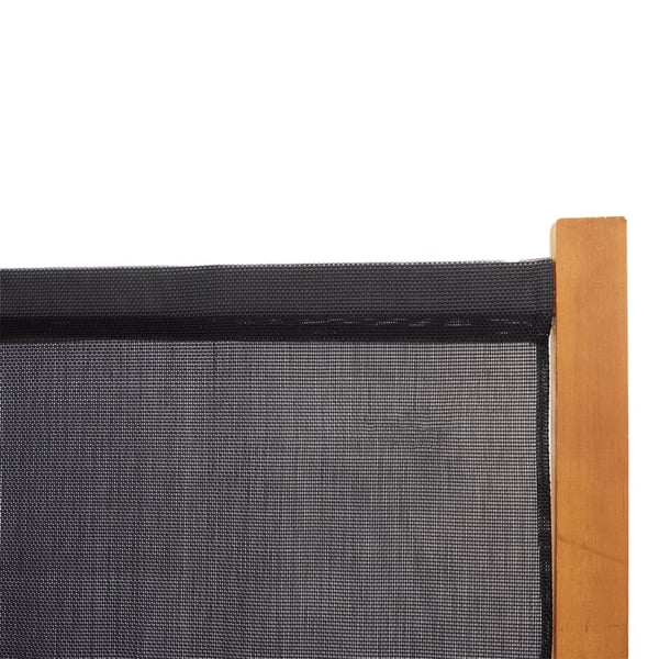 vidaXL 4-panels rumdeler 280x180 cm sort