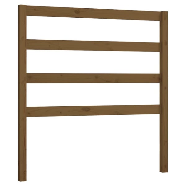 vidaXL Sengegavl honningbrun 96x4x100 cm heltre furu