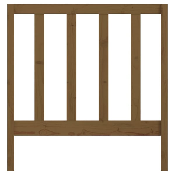 vidaXL Sengegavl honningbrun 81x4x100 cm heltre furu