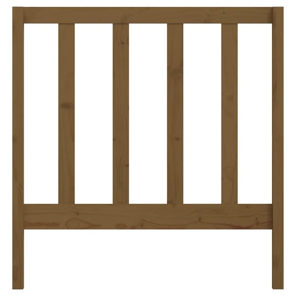 vidaXL Sengegavl honningbrun 96x4x100 cm heltre furu