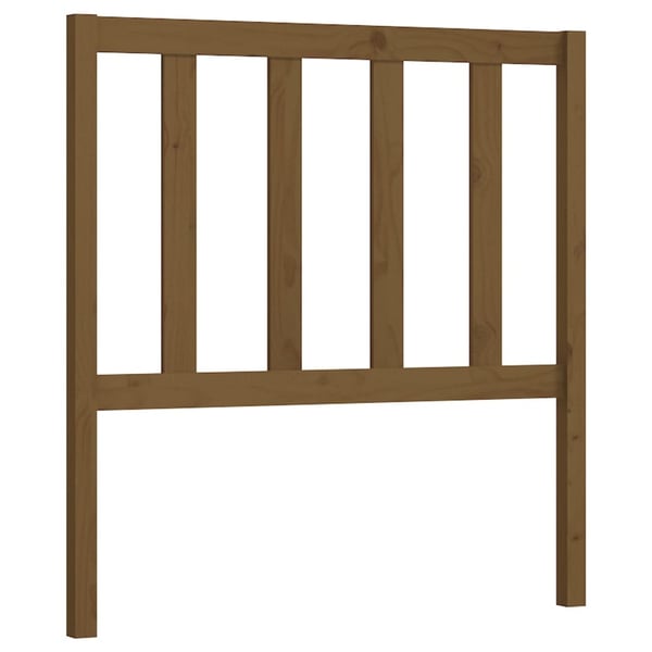 vidaXL Sengegavl honningbrun 96x4x100 cm heltre furu