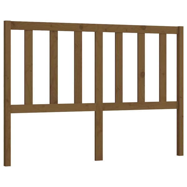 vidaXL Sengegavl honningbrun 126x4x100 cm heltre furu