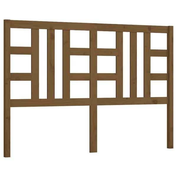 vidaXL Sengegavl honningbrun 166x4x100 cm heltre furu