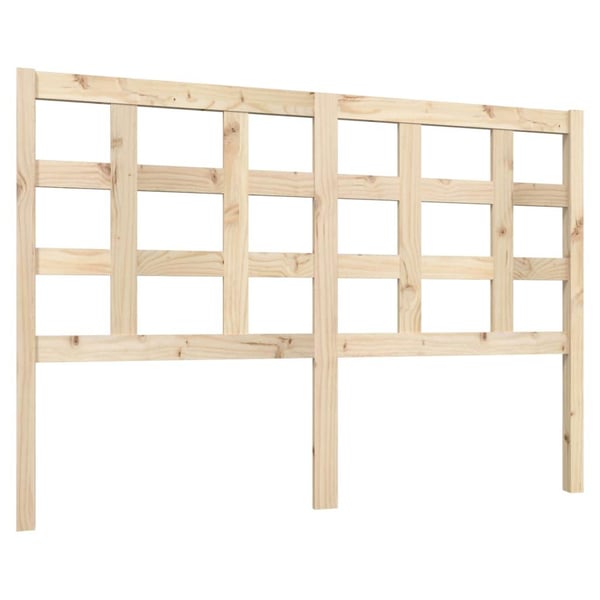 vidaXL Sengegavl 140,5x4x100 cm heltre furu