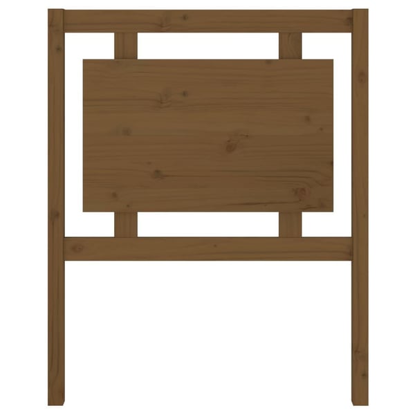 vidaXL Sengegavl honningbrun 80,5x4x100 cm heltre furu
