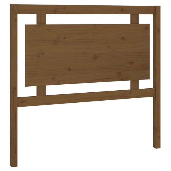 vidaXL Sengegavl honningbrun 105,5x4x100 cm heltre furu
