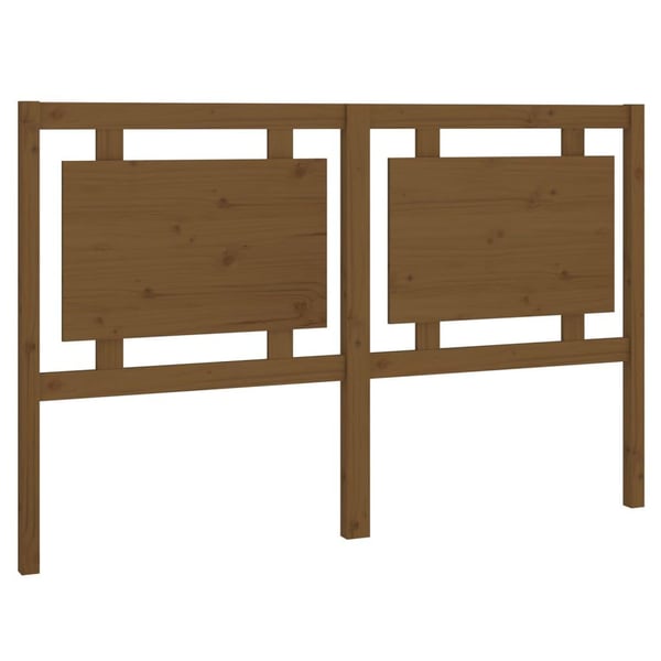 vidaXL Sengegavl honningbrun 155,5x4x100 cm heltre furu