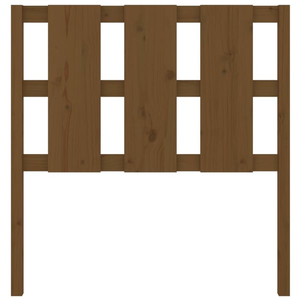 vidaXL Sengegavl honningbrun 95,5x4x100 cm heltre furu