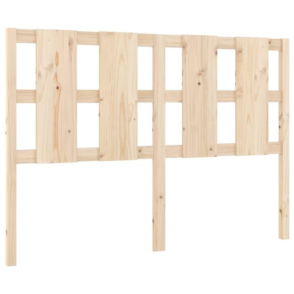 vidaXL Sengegavl 140,5x4x100 cm heltre furu