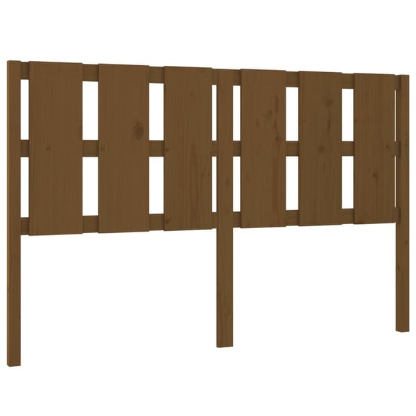 vidaXL Sengegavl honningbrun 155,5x4x100 cm heltre furu