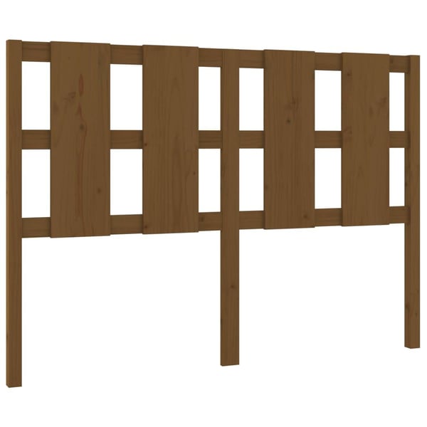 vidaXL Sengegavl honningbrun 145,5x4x100 cm heltre furu
