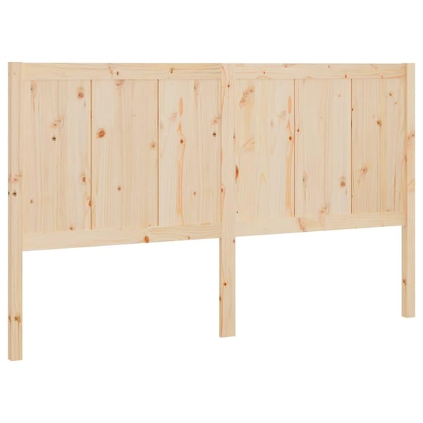 vidaXL sengegærde 145,5x4x100 cm massivt fyrretræ