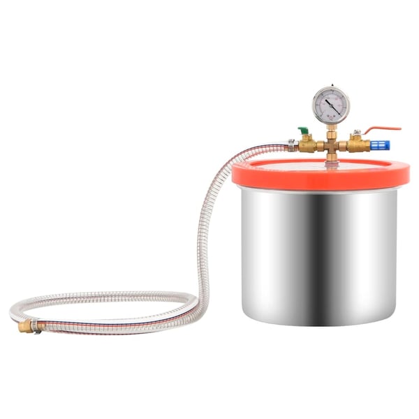 vidaXL Vakuumkammer med 2-trinns pumpe 7,4 L