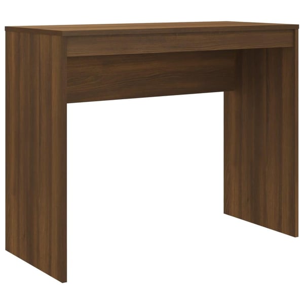 vidaXL skrivebord 90x40x72 cm konstrueret træ brun egetræsfarve