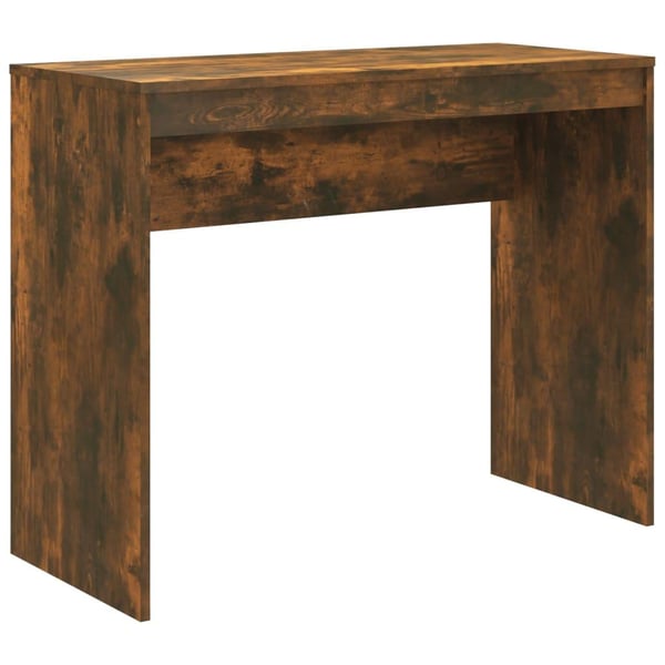 vidaXL Skrivebord røkt eik 90x40x72 cm konstruert tre