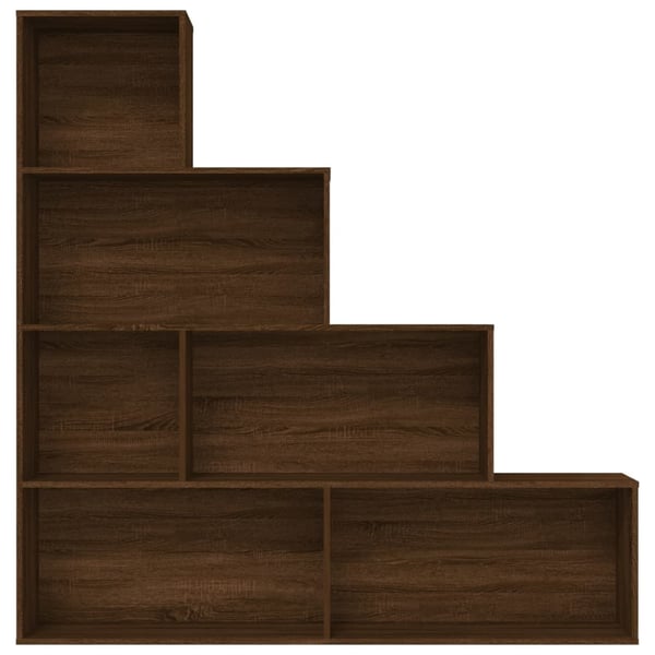 vidaXL bogreol 155x24x160 cm brun egetræsfarve