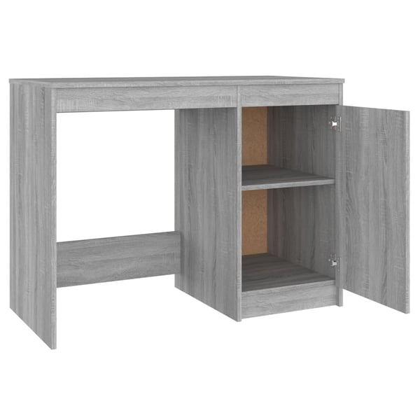 vidaXL Skrivebord grå sonoma 100x50x76 cm konstruert tre