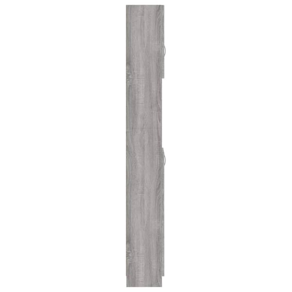 vidaXL Baderomsskap grå sonoma eik 32x25,5x190 cm konstruert tre