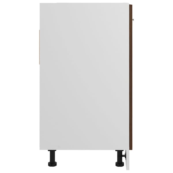 vidaXL bundskab til vask "Lyon" brun eg 80x46x81,5 cm konstrueret træ