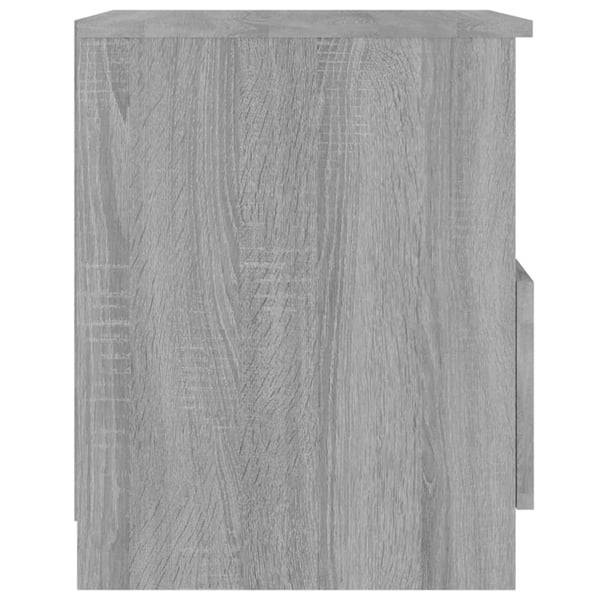vidaXL Nattbord 2 stk grå sonoma 40x40x50 cm konstruert tre