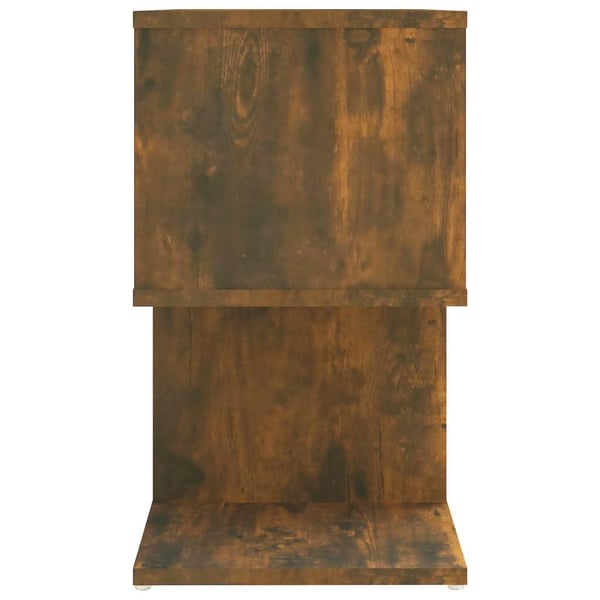 vidaXL sengeborde 2 stk. 50x30x51,5 cm konstrueret træ røget egetræ