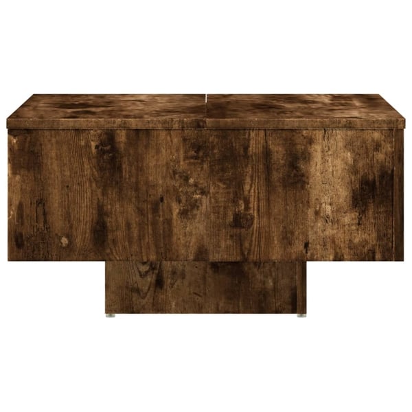 vidaXL Salongbord røkt eik 60x60x31,5 cm konstruert tre