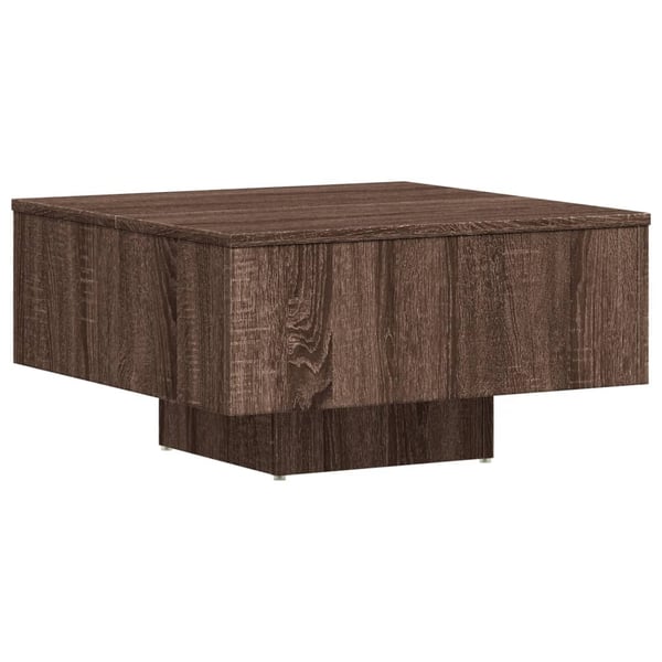 vidaXL Salongbord brun eik 60x60x31,5 cm konstruert tre