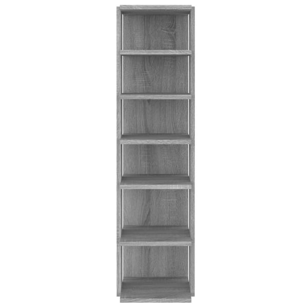 vidaXL Skohyller 2 stk grå sonoma 27,5x27x102 cm konstruert tre