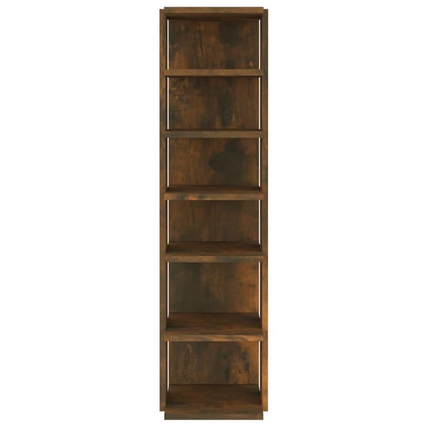 vidaXL Skohylle røkt eik 27,5x27x102 cm konstruert tre