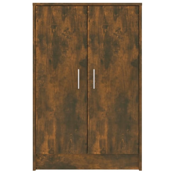 vidaXL Skohylle røkt eik 60x35x92 cm konstruert tre