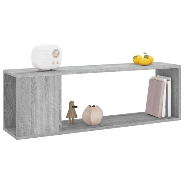 vidaXL TV-benk grå sonoma 100x24x32 cm konstruert tre