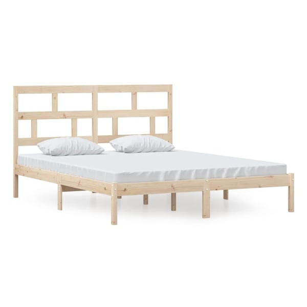 vidaXL Sengeramme heltre furu 160x200 cm