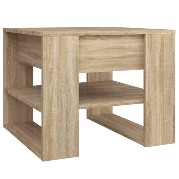 vidaXL Salongbord sonoma eik 55,5x55x45 cm konstruert tre