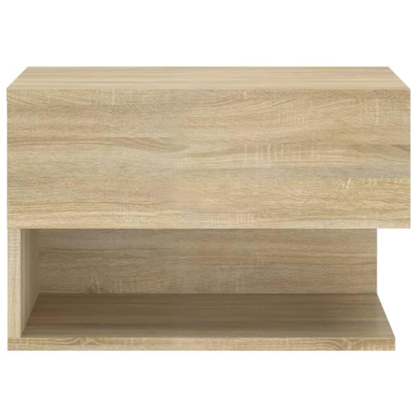 vidaXL Veggmontert nattbord sonoma oak