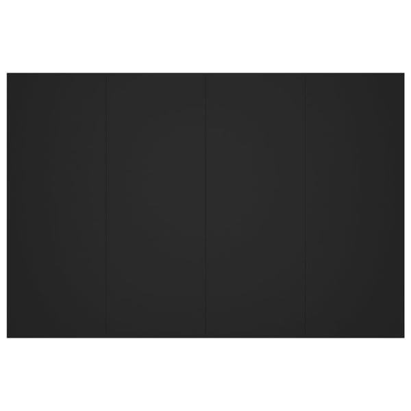 vidaXL sengegærde 120x1,5x80 cm konstrueret træ sort