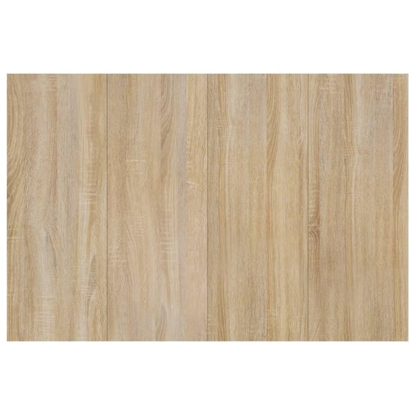 vidaXL Sengegavl sonoma eik 120x1,5x80 cm konstruert tre